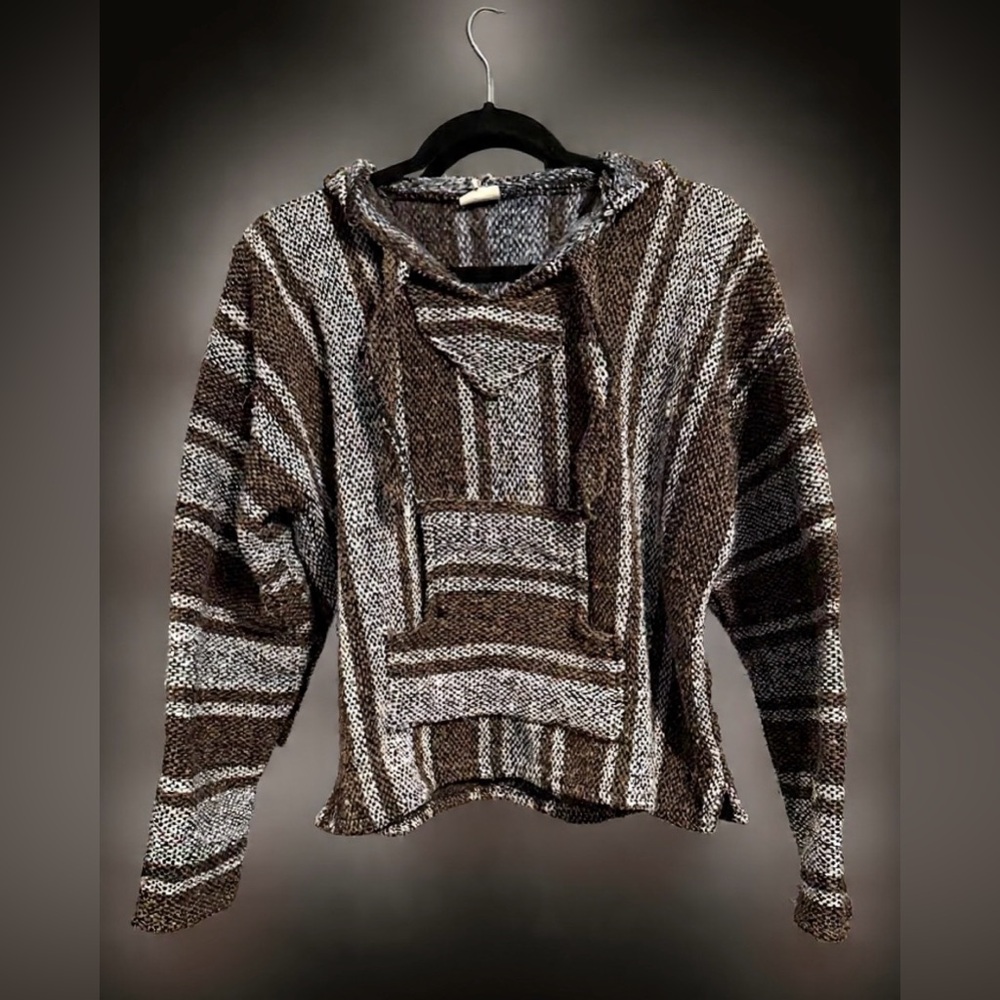 Vintage- Vel-Mex- Made in Mexico Baja Hoodie/ Poncho- Medium